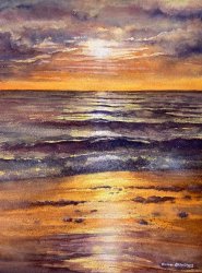 2021-10 Sonnenaufgang am Strand von Usedom - Ostsee